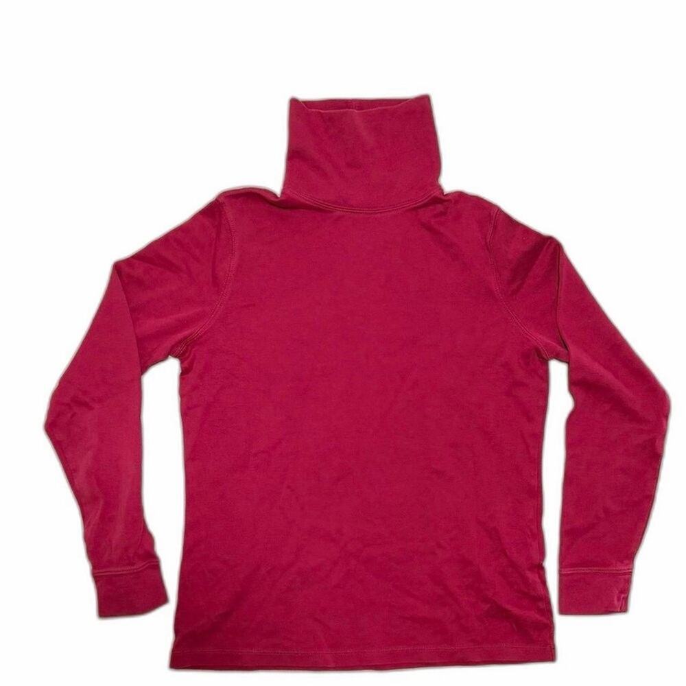 L.L. Bean Turtleneck long sleeve top women xsmall academia normcore 100% cotton